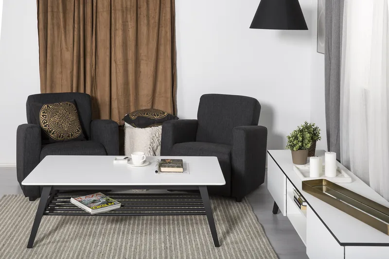 Charles Lenestol - Mørkegrå - Møbler - Stoler - Lenestoler