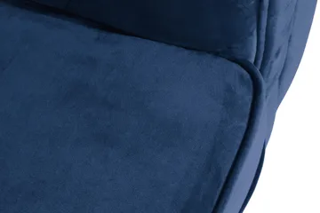 Chesterfield Lyx Stor behagelig dyp fløyelfotøyd – Fotøyd til stue - Blå Fløyel - Møbler - Stoler - Lenestoler - Chesterfield lenestol