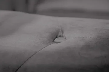 Chesterfield Lyx Stor behagelig dyp fløyelfotøyd – Fotøyd til stue - Mørkegrå Fløyel - Møbler - Stoler - Lenestoler - Chesterfield lenestol