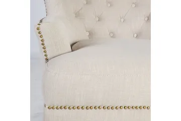 Lenestol HOLMES 79x85xH98cm beige - Møbler - Stoler - Lenestoler - Chesterfield lenestol