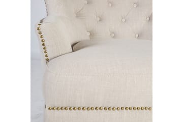 Lenestol HOLMES 79x85xH98cm beige - Møbler - Stoler - Lenestoler - Chesterfield lenestol