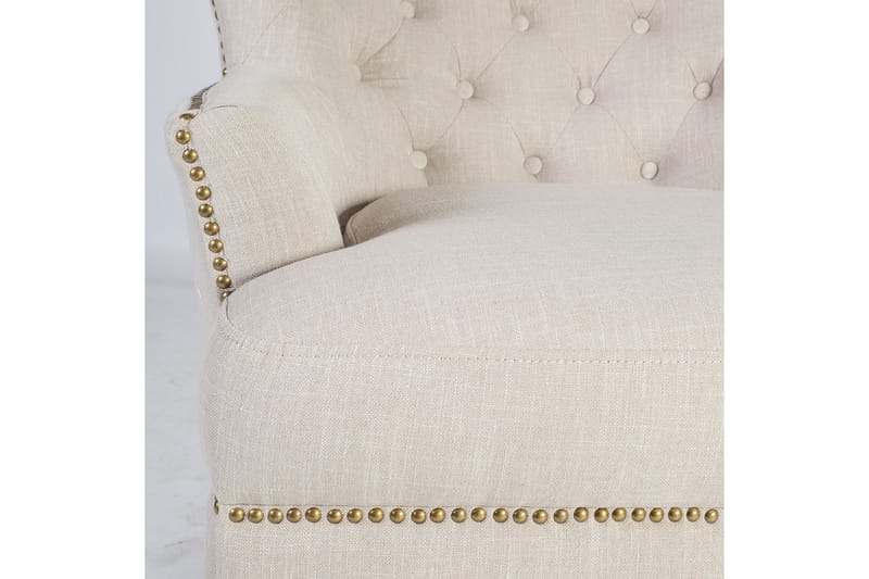 Lenestol HOLMES 79x85xH98cm beige - Møbler - Stoler - Lenestoler - Chesterfield lenestol