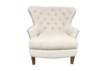 Lenestol HOLMES 79x85xH98cm beige - Møbler - Stoler - Lenestoler - Chesterfield lenestol