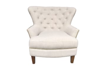 Lenestol HOLMES 79x85xH98cm beige - Møbler - Stoler - Lenestoler - Chesterfield lenestol