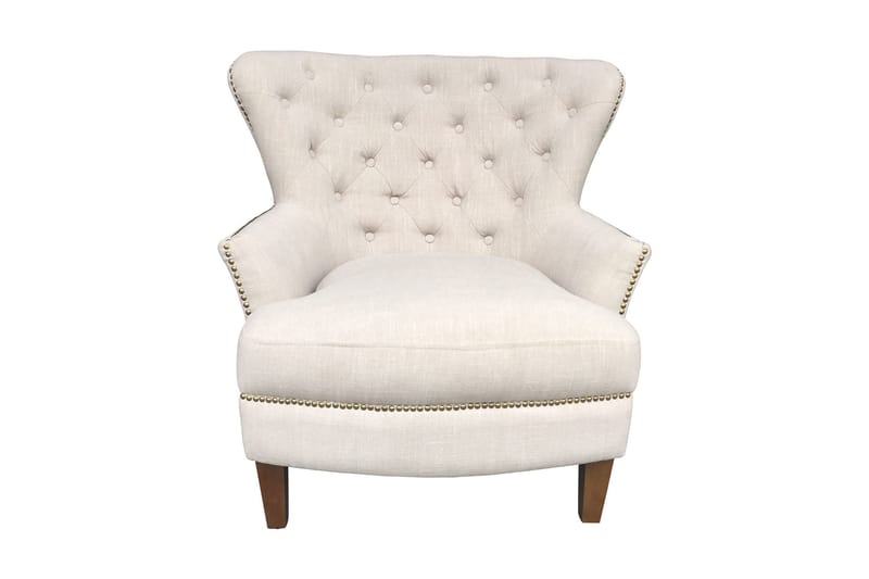 Lenestol HOLMES 79x85xH98cm beige - Møbler - Stoler - Lenestoler - Chesterfield lenestol