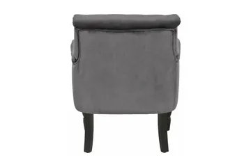 Naoki Lenestol Fløyel - Grå - Møbler - Stoler - Lenestoler - Chesterfield lenestol