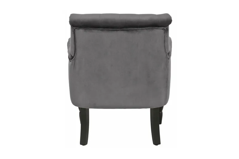 Naoki Lenestol Fløyel - Grå - Møbler - Stoler - Lenestoler - Chesterfield lenestol