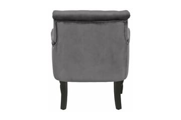 Naoki Lenestol Fløyel - Grå - Møbler - Stoler - Lenestoler - Chesterfield lenestol
