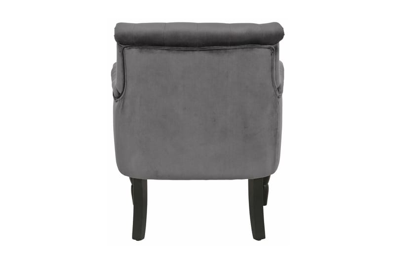 Naoki Lenestol Fløyel - Grå - Møbler - Stoler - Lenestoler - Chesterfield lenestol