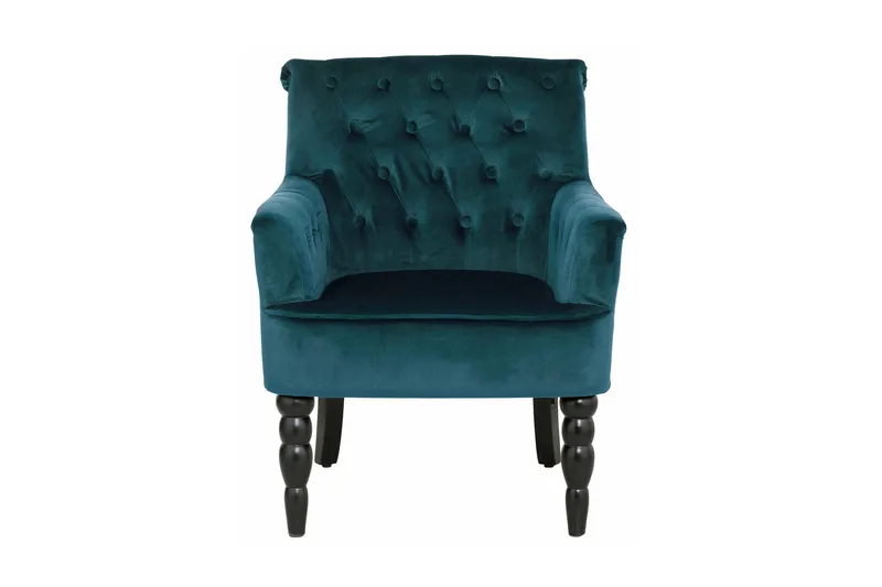 Naoki Lenestol Fløyel - Grønn - Møbler - Stoler - Lenestoler - Chesterfield lenestol