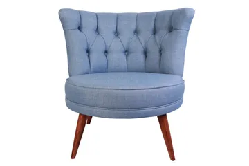 Vollbracht Lenestol - Blå - Møbler - Stoler - Lenestoler - Chesterfield lenestol