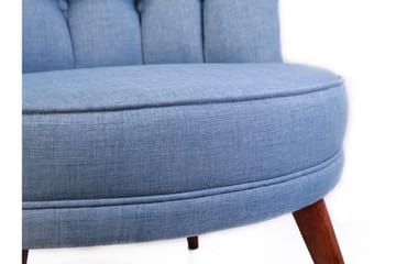 Vollbracht Lenestol - Blå - Møbler - Stoler - Lenestoler - Chesterfield lenestol