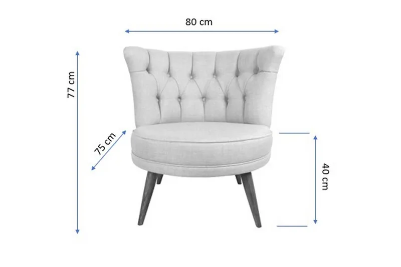 Vollbracht Lenestol - Brun - Møbler - Stoler - Lenestoler - Chesterfield lenestol