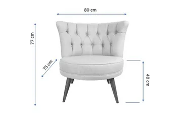 Vollbracht Lenestol - Lilla - Møbler - Stoler - Lenestoler - Chesterfield lenestol