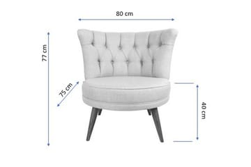 Vollbracht Lenestol - Lilla - Møbler - Stoler - Lenestoler - Chesterfield lenestol