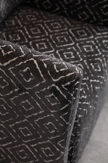 Childress lenestol Chenille - Svart / Hvit - Møbler - Stoler - Lenestoler - Ørelappstol