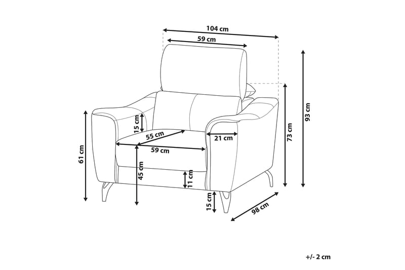 Collessie Lenestol - Brun - Møbler - Stoler - Lenestoler