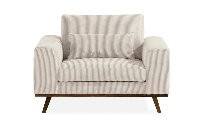 Copenhagen Lenestol Cordfløyel - Beige - Møbler - Stoler - Lenestoler