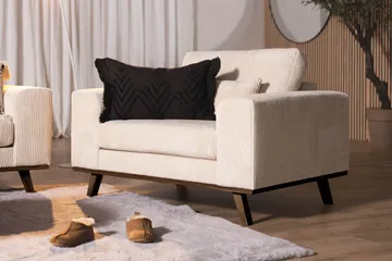 Copenhagen Lenestol Cordfløyel - Beige - Møbler - Stoler - Lenestoler