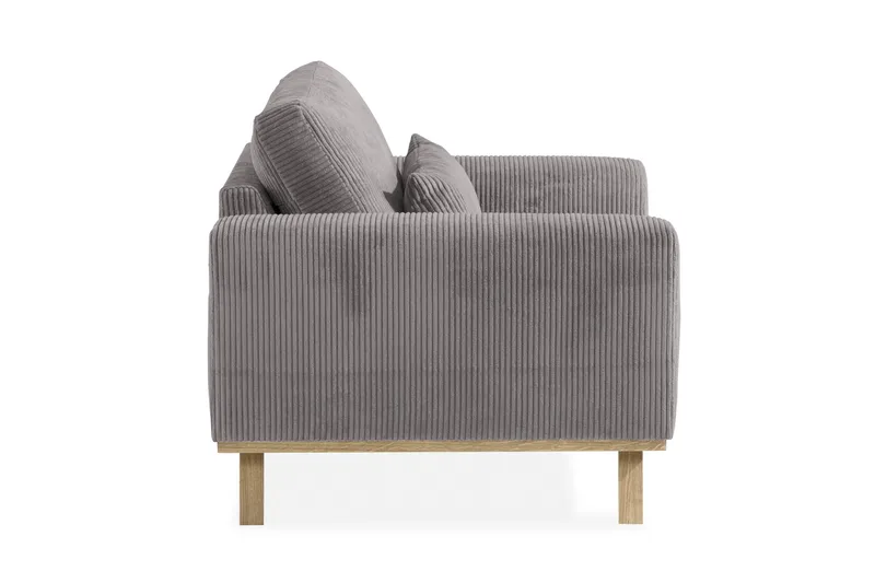 Copenhagen Lenestol Cordfløyel - Grå - Møbler - Stoler - Lenestoler