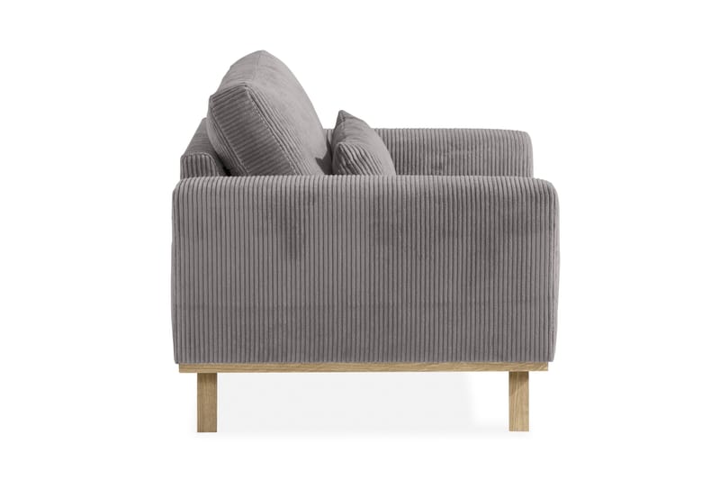 Copenhagen Lenestol Cordfløyel - Grå - Møbler - Stoler - Lenestoler