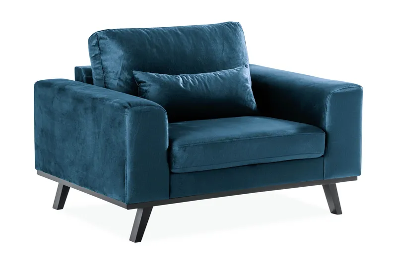 Copenhagen Lenestol Fløyel, Blå
