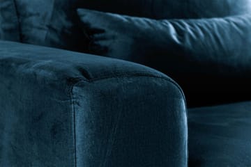 Copenhagen Lenestol Fløyel - Blå - Møbler - Stoler - Lenestoler - Fløyelslenestol