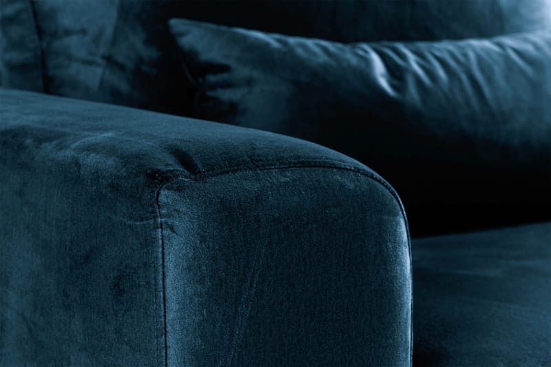 Copenhagen Lenestol Fløyel - Blå - Møbler - Stoler - Lenestoler - Fløyelslenestol