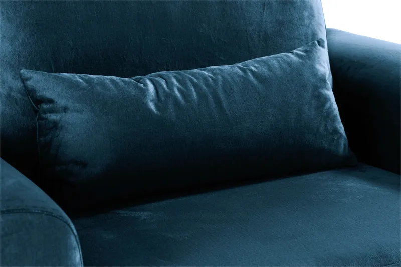 Copenhagen Lenestol Fløyel - Blå - Møbler - Stoler - Lenestoler - Fløyelslenestol