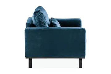 Copenhagen Lenestol Fløyel - Blå - Møbler - Stoler - Lenestoler - Fløyelslenestol