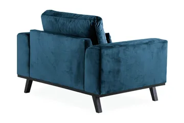 Copenhagen Lenestol Fløyel - Blå - Møbler - Stoler - Lenestoler - Fløyelslenestol