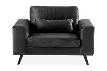 Copenhagen Lenestol Fløyel - Grå - Møbler - Stoler - Lenestoler - Fløyelslenestol