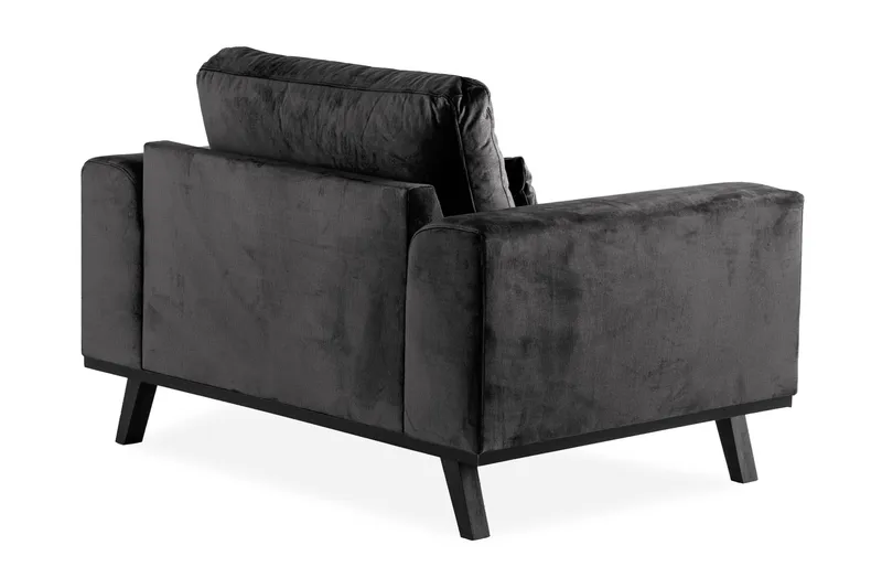 Copenhagen Lenestol Fløyel - Grå - Møbler - Stoler - Lenestoler - Fløyelslenestol