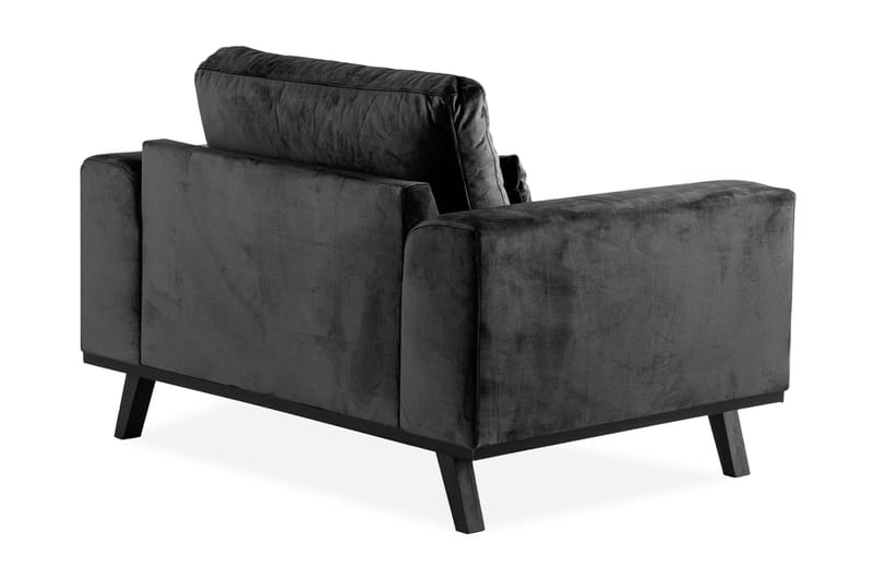 Copenhagen Lenestol Fløyel - Grå - Møbler - Stoler - Lenestoler - Fløyelslenestol