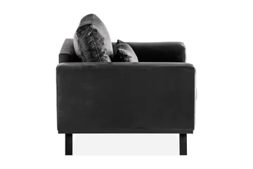 Copenhagen Lenestol Fløyel - Grå - Møbler - Stoler - Lenestoler - Fløyelslenestol