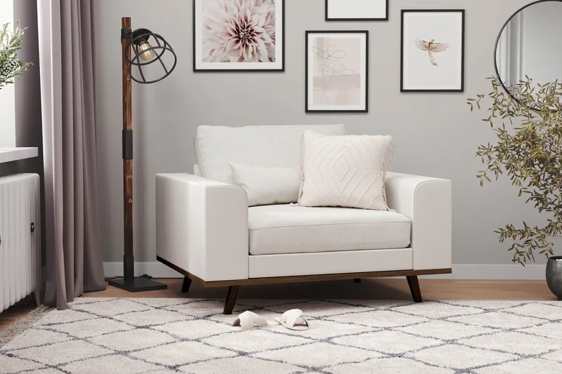 Copenhagen Lenestol Lin - Beige - Møbler - Stoler - Lenestoler