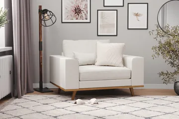 Copenhagen Lenestol Lin - Beige - Møbler - Stoler - Lenestoler