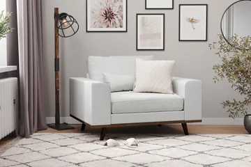 Copenhagen Lenestol Lin - Grå - Møbler - Stoler - Lenestoler