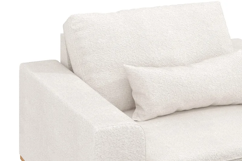 Copenhagen Lenestol med Fotskammel - Hvit - Møbler - Stoler - Lenestoler - Lenestol med fotskammel