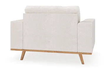 Copenhagen Lenestol med Fotskammel - Hvit - Møbler - Stoler - Lenestoler - Lenestol med fotskammel