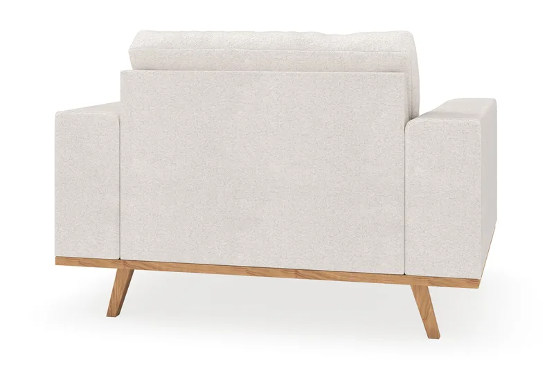 Copenhagen Lenestol med Fotskammel - Hvit - Møbler - Stoler - Lenestoler - Lenestol med fotskammel