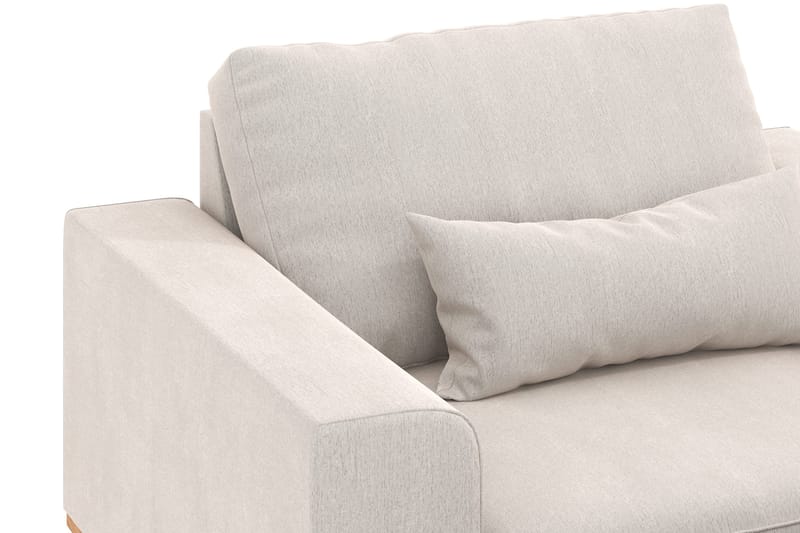 Copenhagen Lenestol med Fotskammel - Kremhvit - Møbler - Stoler - Lenestoler