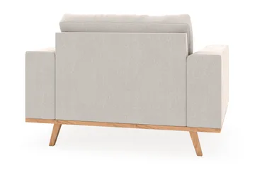 Copenhagen Lenestol med Fotskammel - Kremhvit - Møbler - Stoler - Lenestoler - Lenestol med fotskammel