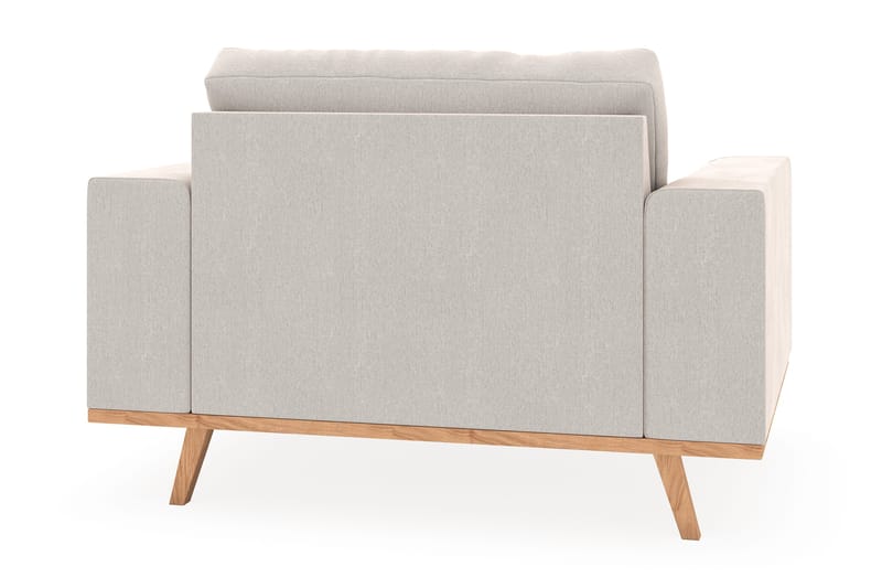 Copenhagen Lenestol med Fotskammel - Kremhvit - Møbler - Stoler - Lenestoler - Lenestol med fotskammel