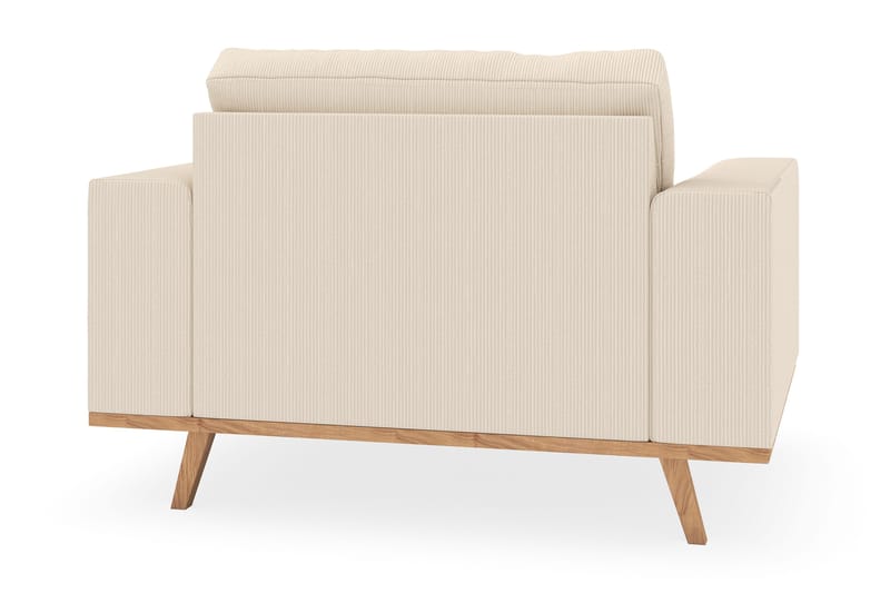 Copenhagen Lenestol med Fotskammel - Lysebeige - Møbler - Stoler - Lenestoler - Lenestol med fotskammel