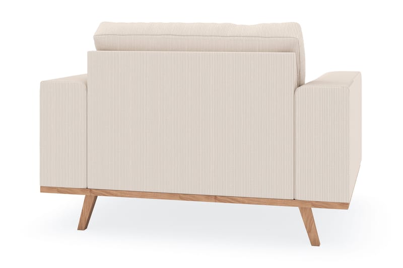 Copenhagen Lenestol med Fotskammel - Lysebeige - Møbler - Stoler - Lenestoler - Lenestol med fotskammel