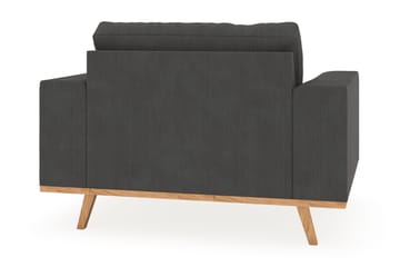 Copenhagen Lenestol med Fotskammel - Mørkegrå - Møbler - Stoler - Lenestoler