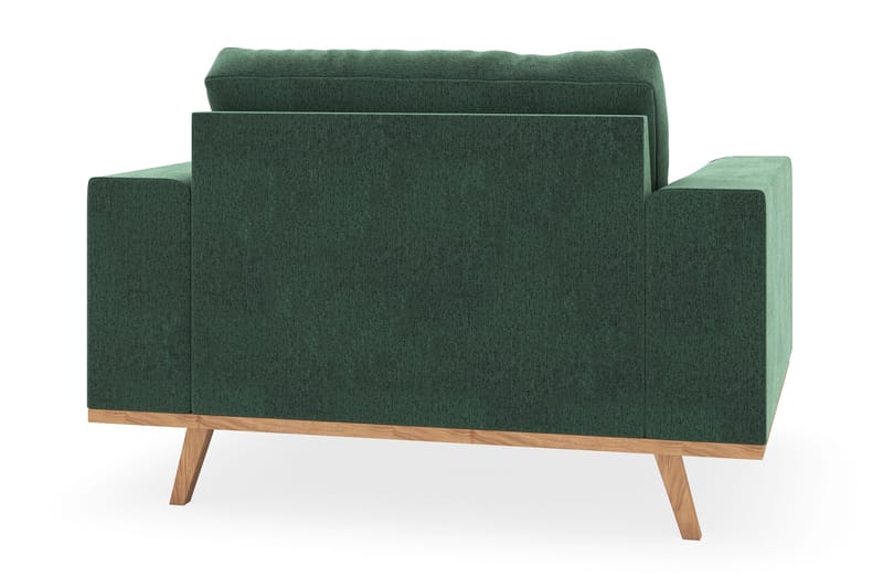 Copenhagen Lenestol med Fotskammel - Mørkegrønn - Møbler - Stoler - Lenestoler