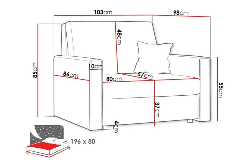 Denegal Lenestol - Møbler - Stoler - Lenestoler