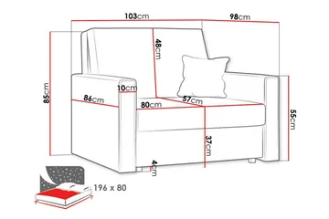 Denegal Lenestol - Møbler - Stoler - Lenestoler